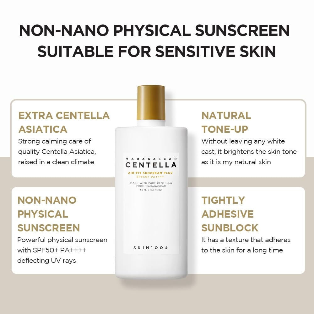 SKIN1004 - Madagascar Centella Air-Fit Suncream Plus, SPF50+ PA++++