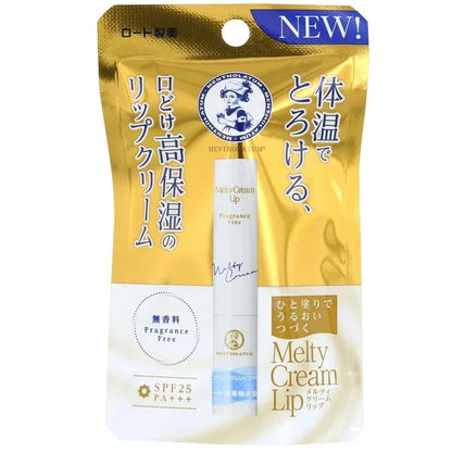 Rohto Mentholatum Melty Cream Lip Balm – Fragrance Free SPF 25+++