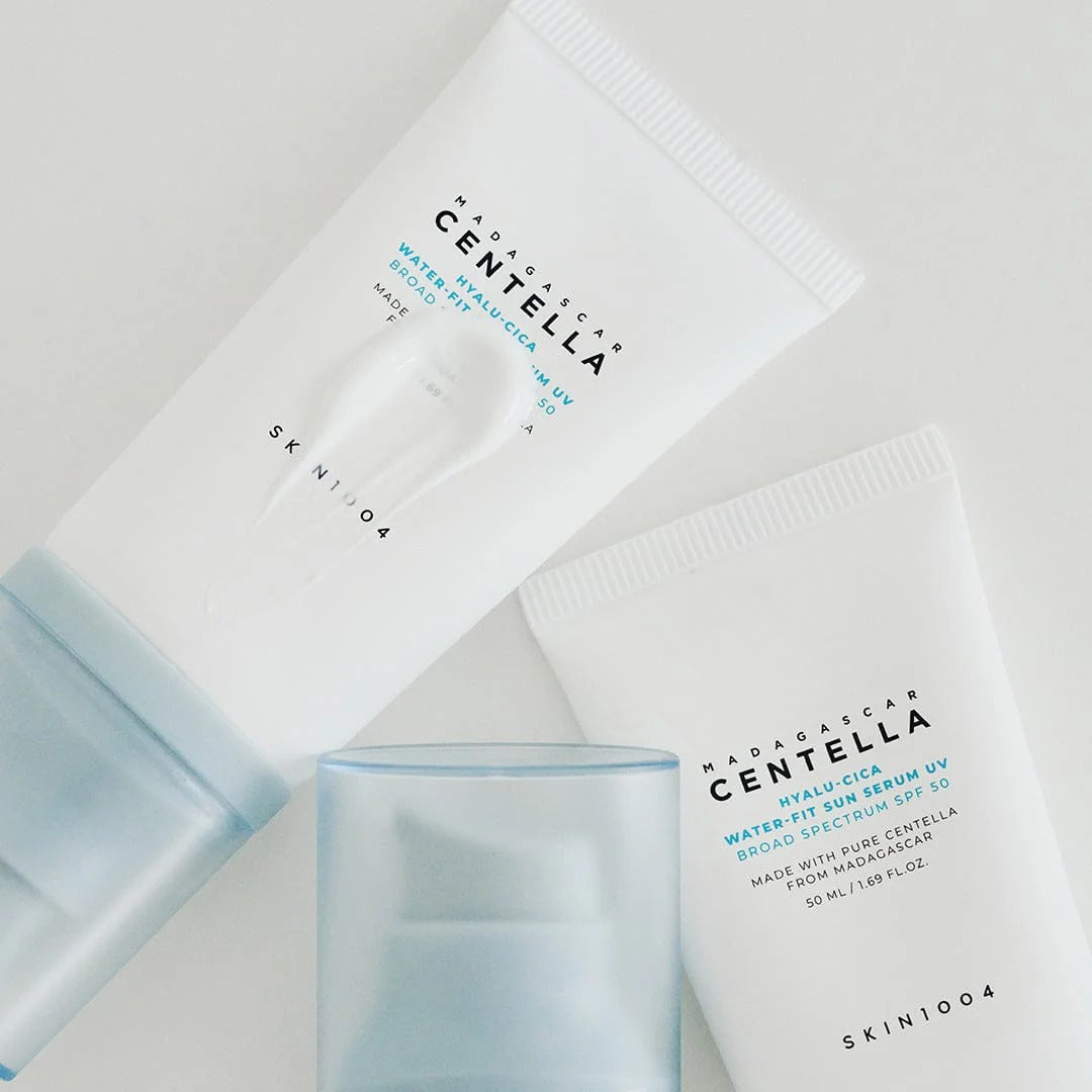 SKIN1004 Centella products on a light gray background
