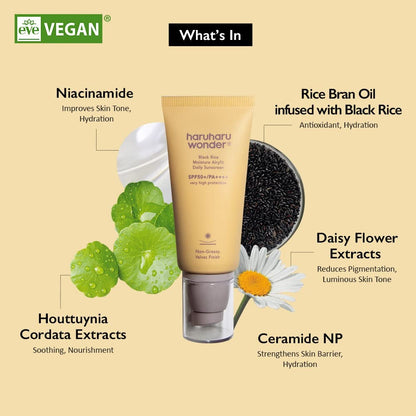 Haruharu Wonder - Black Rice Moisture Airyfit Daily Sunscreen, SPF50+ PA++++