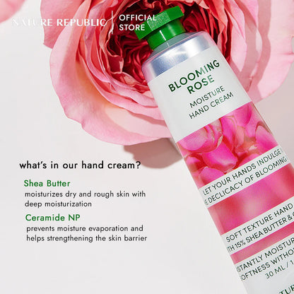 Nature Republic - Hand & Nature Blooming Rose Hand Cream