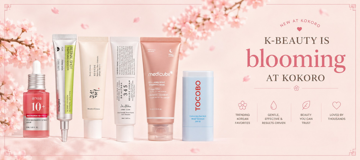 Nieuw bij Kokoro: K-beauty is in volle bloei bij Kokoro. Populaire Koreaanse favorieten, mild, effectief en resultaatgericht, beauty die je kunt vertrouwen, geliefd bij duizenden.